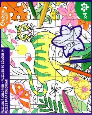 4 Puzzles A Colorier