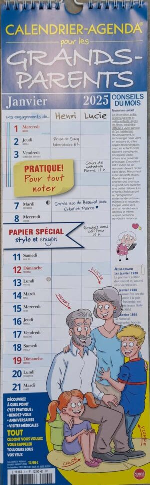 Calendrier -Agenda Grd-Parents n°1
