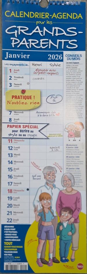 Calendrier -Agenda Grd-Parents