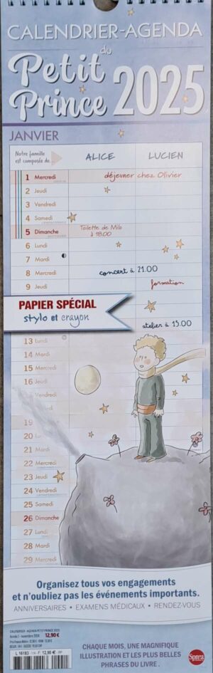 Calendrier-Agenda Pt Prince n°1