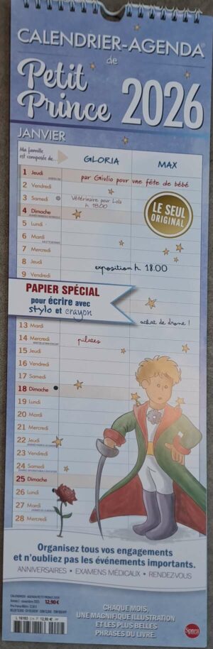 Calendrier-Agenda Pt Prince