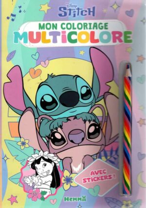 Disney Stitch - Mon Coloriage Multicolore (Stitch Et Angel)