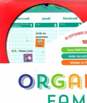 Organiseur Familial Memoniak 2026 Special Belgique