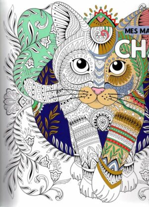 Mandalas A Colorier : Chats