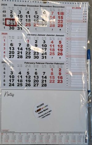 Calendar Notes-Board n°2025