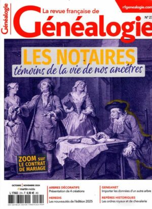 La Revue Française de Généalogie n°274