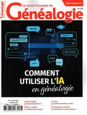 La Revue Française de Généalogie n°278